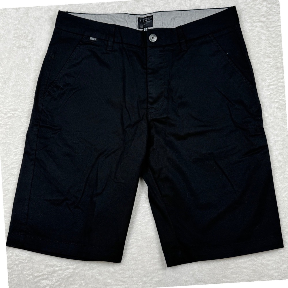 Fox Racing Shorts Mens 32 Black Gorpcore Heritage Forged Cotton Blend Skater
